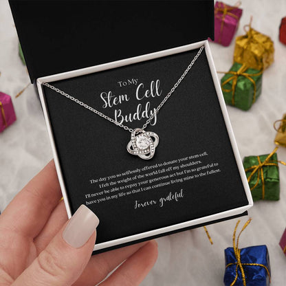 Stem Cell Buddy 'Forever Grateful'  Knot Necklace