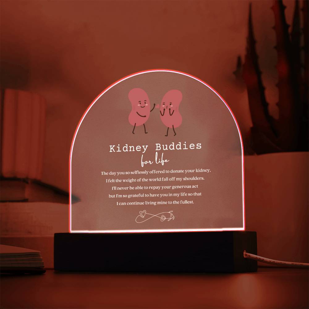 Kidney Buddies Acrylic Arch