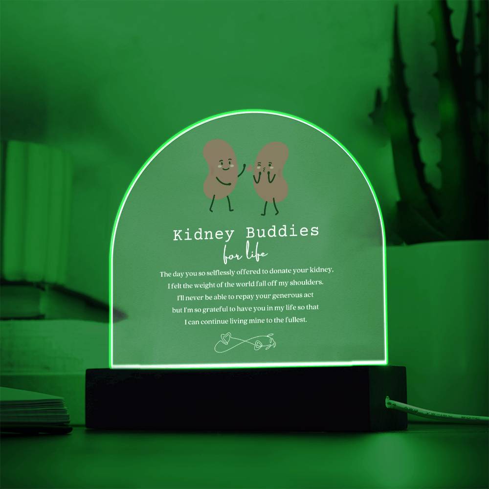 Kidney Buddies Acrylic Arch