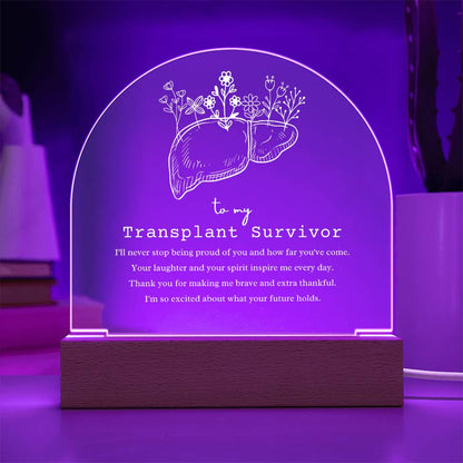 Liver Transplant Survivor Acrylic Arch