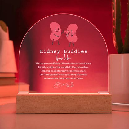 Kidney Buddies Acrylic Arch