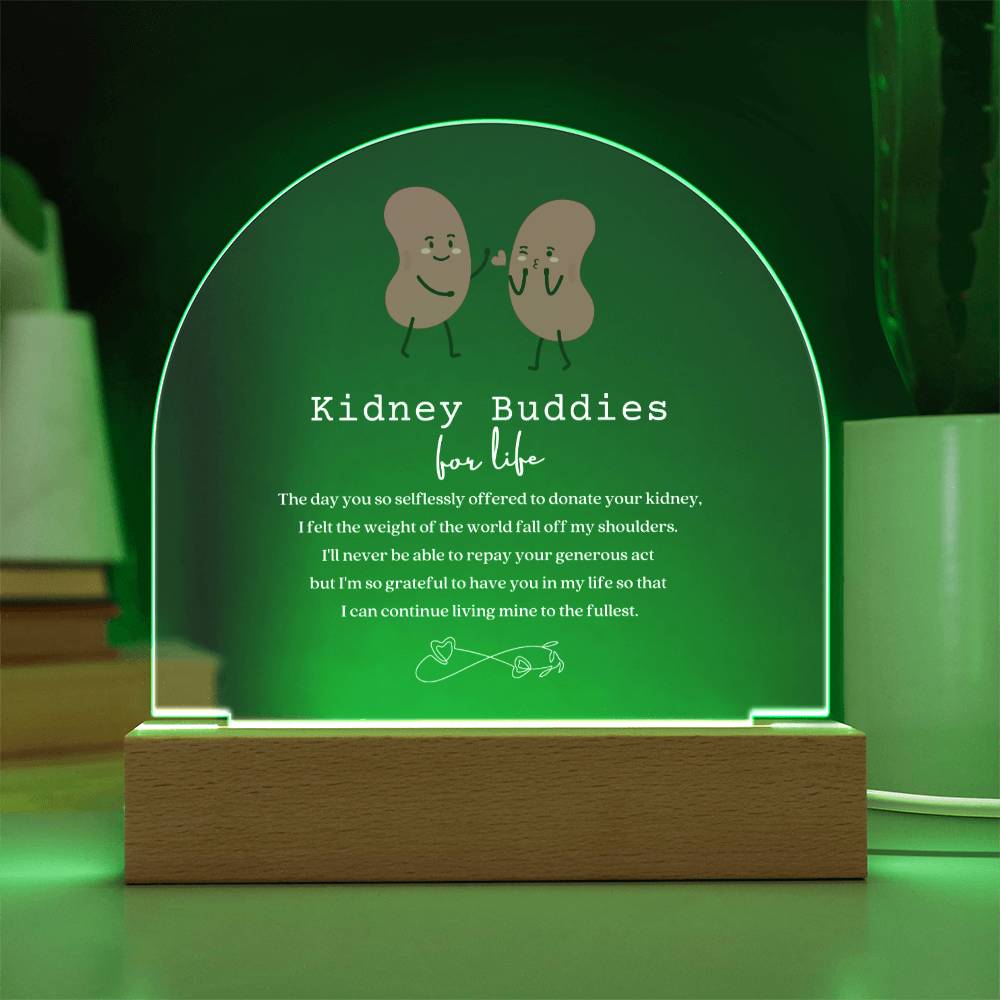 Kidney Buddies Acrylic Arch