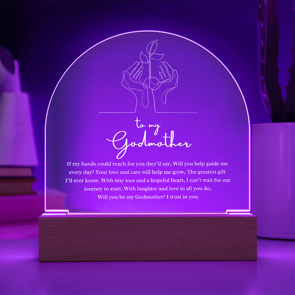 Godmother Proposal LED Acrylic Arch