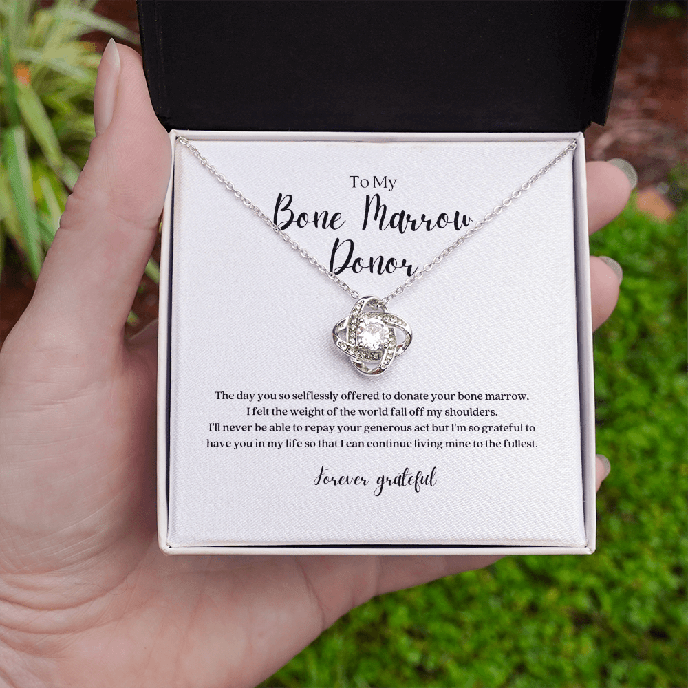 ShineOn Fulfillment Jewelry Bone Marrow Donor Gratitude Pendant Necklace