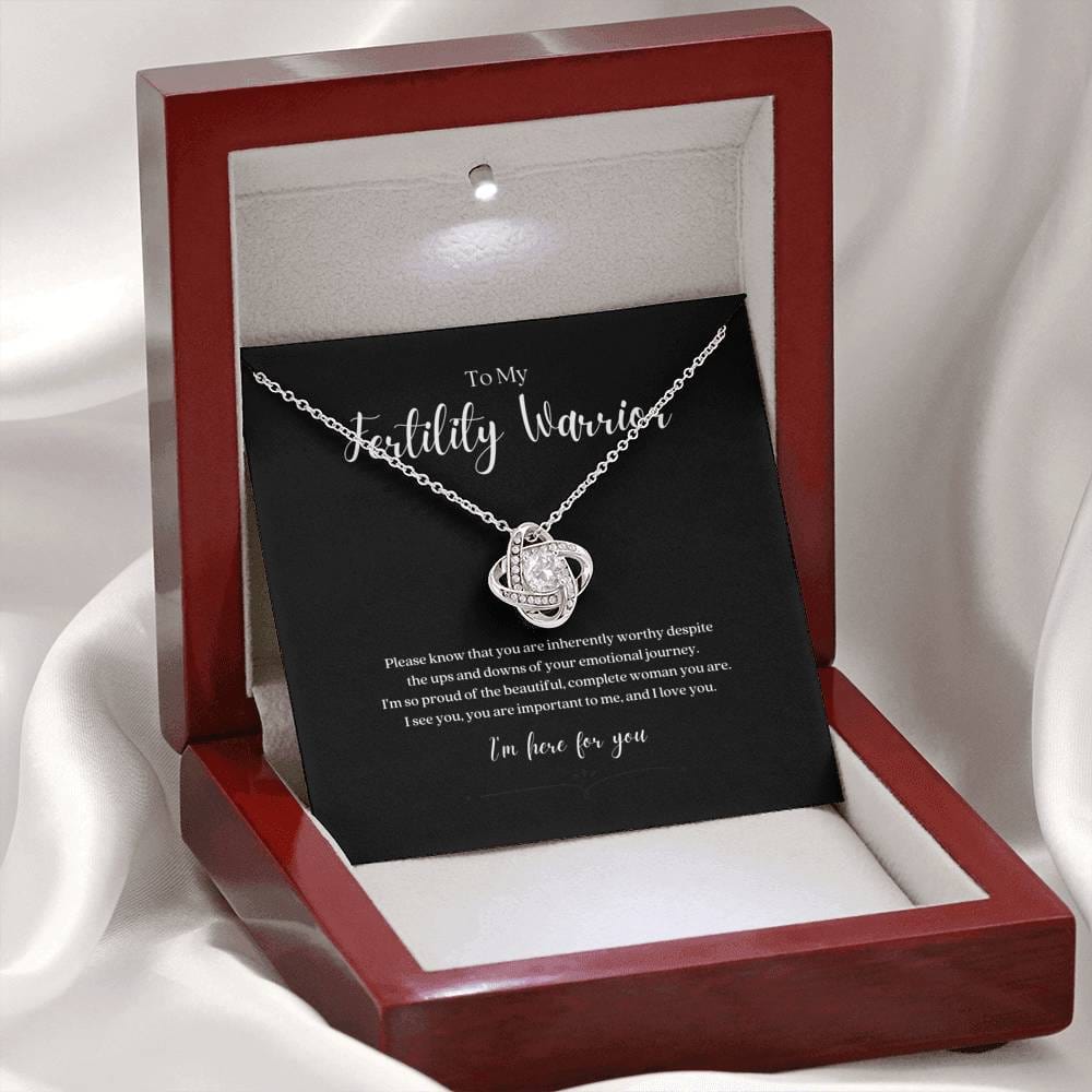 ShineOn Fulfillment Jewelry Fertility Warrior Knot Necklace