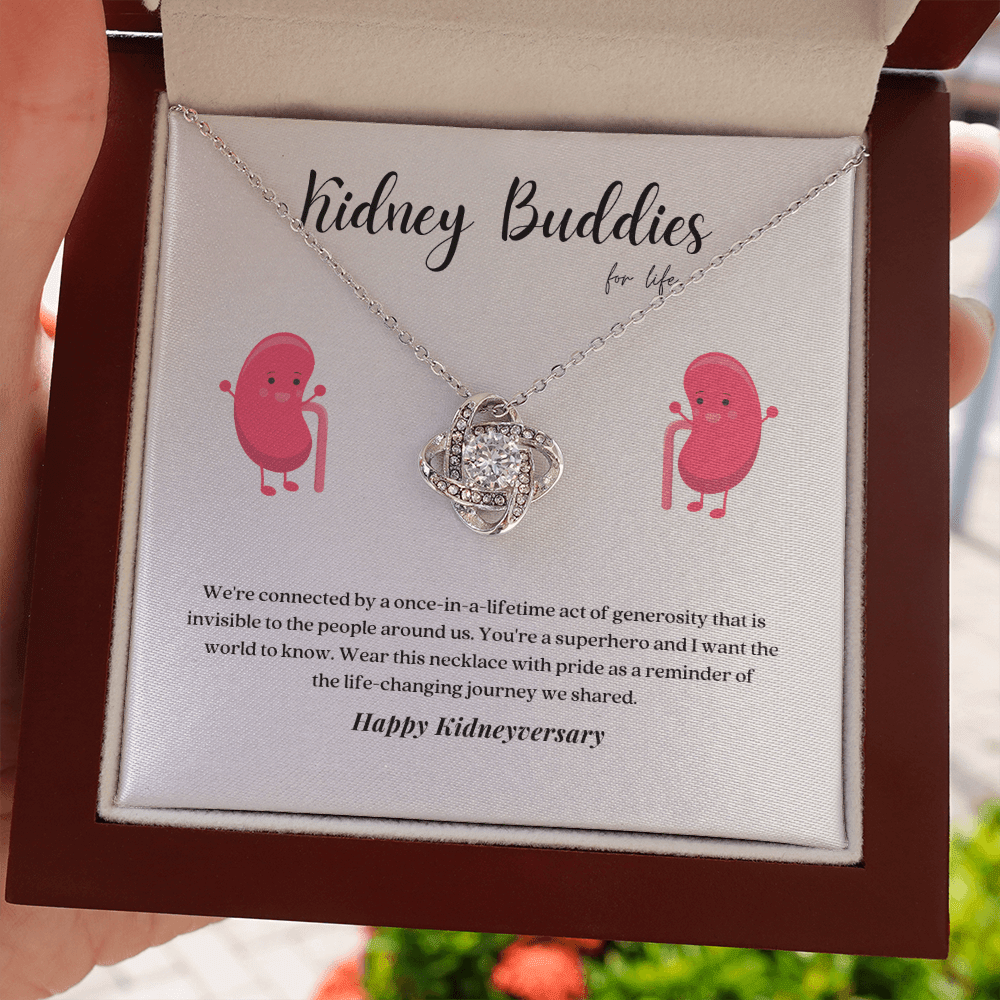 ShineOn Fulfillment Jewelry Kidney Buddies Transplant Anniversary Pendant Necklace