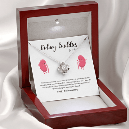 ShineOn Fulfillment Jewelry Kidney Buddies Transplant Anniversary Pendant Necklace