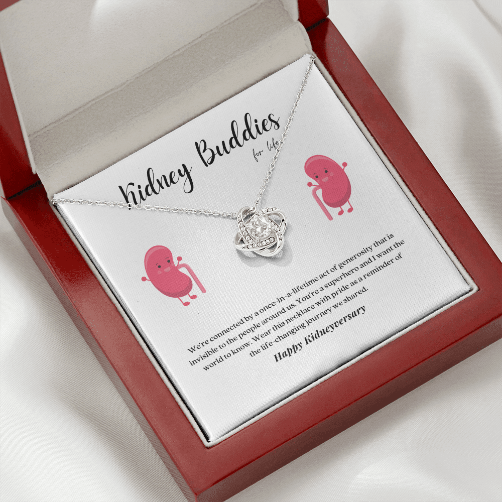 ShineOn Fulfillment Jewelry Kidney Buddies Transplant Anniversary Pendant Necklace