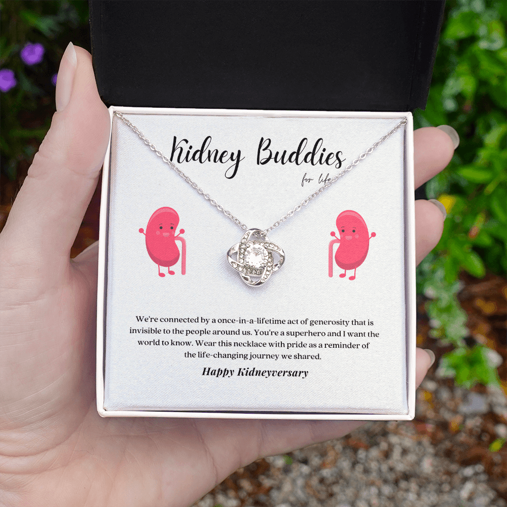 ShineOn Fulfillment Jewelry Kidney Buddies Transplant Anniversary Pendant Necklace