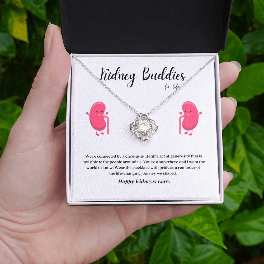 ShineOn Fulfillment Jewelry Kidney Buddies Transplant Anniversary Pendant Necklace