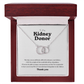ShineOn Fulfillment Jewelry Mahogany Style Luxury Box Kidney Donor Perfect Match Necklace