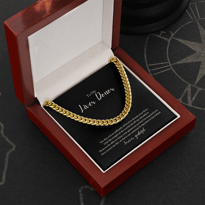 ShineOn Fulfillment Jewelry Liver Donor Cuban Link Chain Necklace