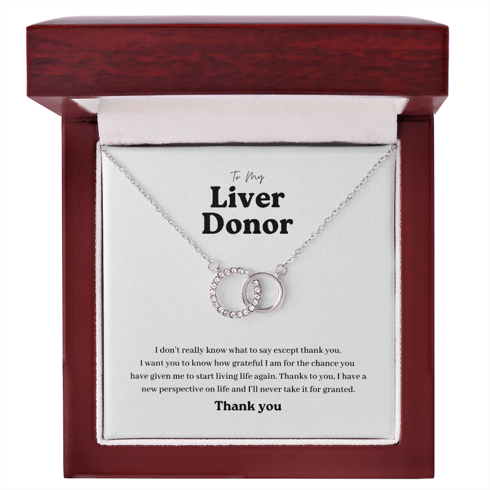 ShineOn Fulfillment Jewelry Mahogany Style Luxury Box Liver Donor Perfect Match Necklace