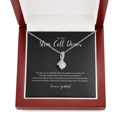 ShineOn Fulfillment Jewelry Stem Cell Donor Ribbon Pendant Necklace